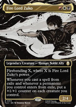 Fire Lord Zuko (Borderless) (315) [Avatar: The Last Airbender] foil - Deck Out Gaming