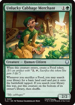 Unlucky Cabbage Merchant (201) [Avatar: The Last Airbender] foil - Deck Out Gaming