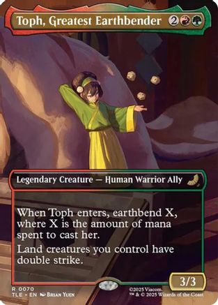 Toph, Greatest Earthbender (Borderless) (70) [Avatar: The Last Airbender: Eternal-Legal] - Deck Out Gaming