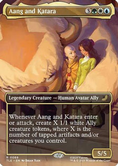 Aang and Katara (Borderless) (69) [Avatar: The Last Airbender: Eternal-Legal] foil - Deck Out Gaming