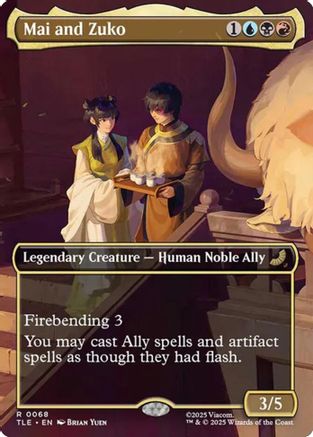 Mai and Zuko (Borderless) (68) [Avatar: The Last Airbender: Eternal-Legal] foil - Deck Out Gaming