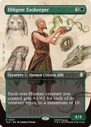 Diligent Zookeeper (Borderless) (327) [Avatar: The Last Airbender] - Deck Out Gaming