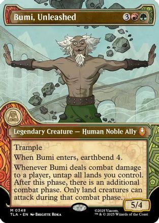 Bumi, Unleashed (Showcase) (348) [Avatar: The Last Airbender] foil - Deck Out Gaming