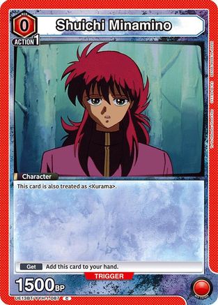 Shuichi Minamino (Box Topper Foil) (UE13BT/YYH-1-087) [UE13BT: Yu Yu Hakusho: Ghost Files] Foil