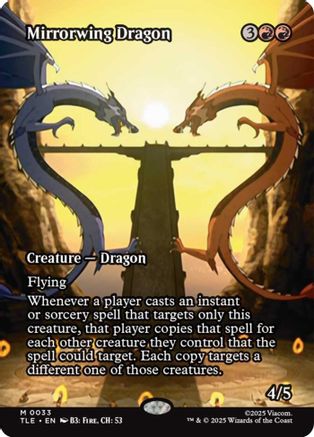 Mirrorwing Dragon (Borderless) (33) [Avatar: The Last Airbender: Eternal-Legal] foil - Deck Out Gaming
