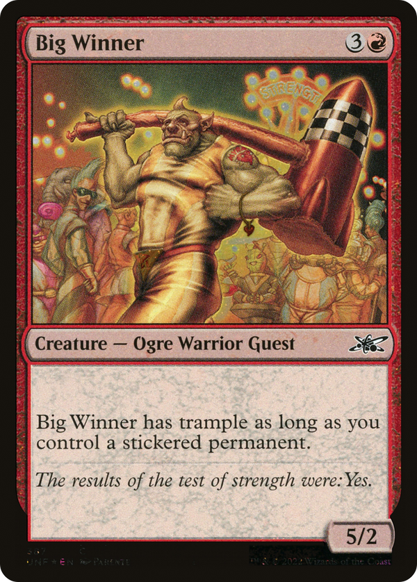 Big Winner (Galaxy Foil) (387) [Unfinity] foil - Deck Out Gaming