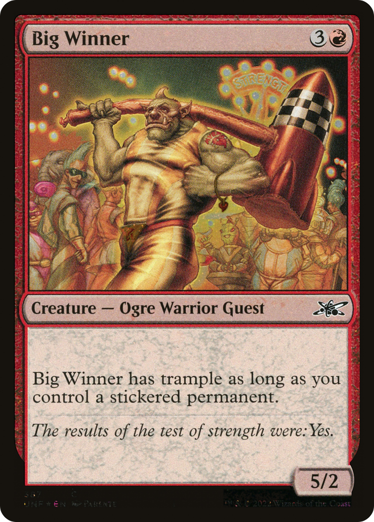 Big Winner (Galaxy Foil) (387) [Unfinity] foil - Deck Out Gaming