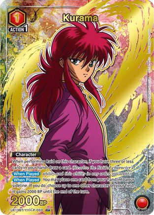 Kurama (003) (R*) (UE13BT/YYH-P-003) [UE13BT: Yu Yu Hakusho: Ghost Files] Foil - Deck Out Gaming
