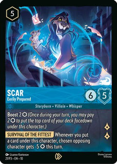 Scar - Eerily Prepared (21) [Disney Lorcana Promo Cards] Cold Foil - Deck Out Gaming
