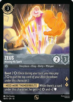Zeus - Missing His Spark (18) [Disney Lorcana Promo Cards] Cold Foil - Deck Out Gaming