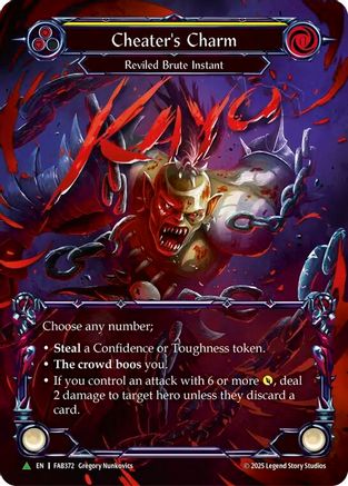 Cheater's Charm - FAB372 (FAB372) [Flesh and Blood: Promo Cards] Cold Foil - Deck Out Gaming