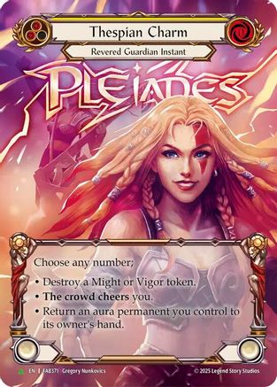 Thespian Charm - FAB371 (FAB371) [Flesh and Blood: Promo Cards] Cold Foil - Deck Out Gaming