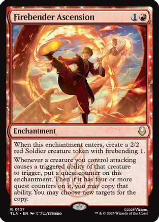 Firebender Ascension (137) [Avatar: The Last Airbender] foil - Deck Out Gaming