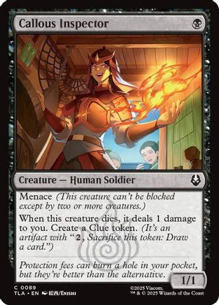 Callous Inspector (89) [Avatar: The Last Airbender] foil - Deck Out Gaming