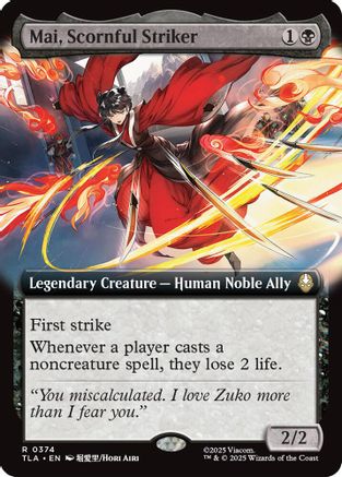 Mai, Scornful Striker (Extended Art) (374) [Avatar: The Last Airbender] foil - Deck Out Gaming