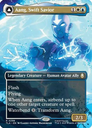 Aang, Swift Savior (0298) (Borderless) (298) [Avatar: The Last Airbender] - Deck Out Gaming