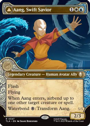 Aang, Swift Savior (Showcase) (347) [Avatar: The Last Airbender] foil - Deck Out Gaming
