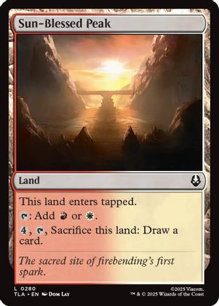 Sun-Blessed Peak (280) [Avatar: The Last Airbender] foil - Deck Out Gaming