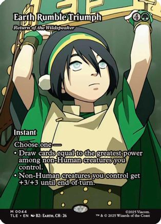 Earth Rumble Triumph - Return of the Wildspeaker (Borderless) (44) [Avatar: The Last Airbender: Eternal-Legal] - Deck Out Gaming