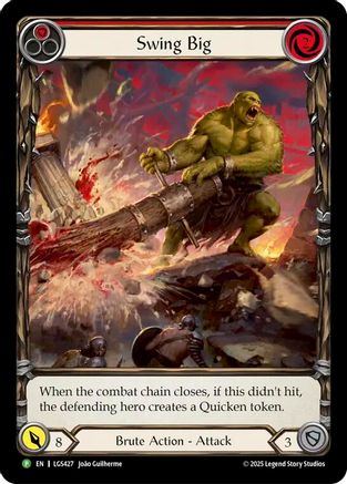 Swing Big - LGS247 (Extended Art) (LGS427) [Flesh and Blood: Promo Cards] Rainbow Foil - Deck Out Gaming