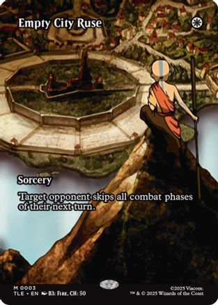 Empty City Ruse (Borderless) (3) [Avatar: The Last Airbender: Eternal-Legal] foil - Deck Out Gaming