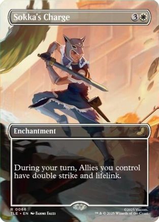 Sokka's Charge (Borderless) (65) [Avatar: The Last Airbender: Eternal-Legal] foil - Deck Out Gaming