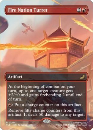 Fire Nation Turret (Borderless) (64) [Avatar: The Last Airbender: Eternal-Legal] - Deck Out Gaming