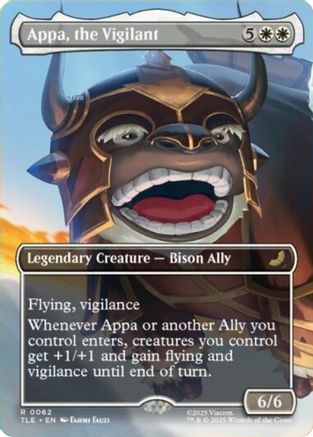 Appa, the Vigilant (Borderless) (62) [Avatar: The Last Airbender: Eternal-Legal] foil - Deck Out Gaming