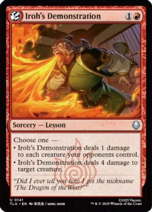 Iroh's Demonstration (141) [Avatar: The Last Airbender] - Deck Out Gaming
