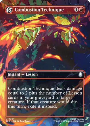 Combustion Technique (Borderless) (301) [Avatar: The Last Airbender] - Deck Out Gaming