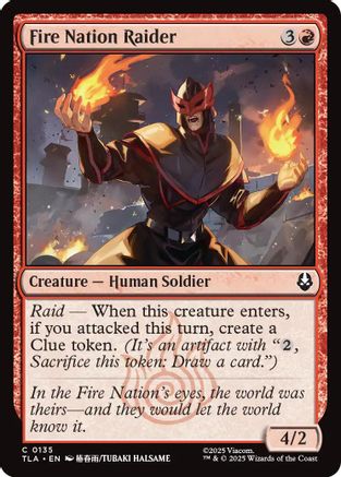 Fire Nation Raider (135) [Avatar: The Last Airbender] foil - Deck Out Gaming