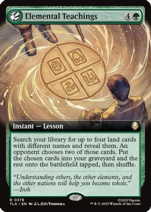 Elemental Teachings (Extended Art) (378) [Avatar: The Last Airbender] - Deck Out Gaming