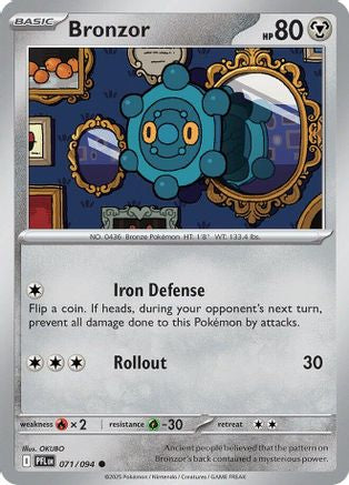 Bronzor (71) [ME02: Phantasmal Flames] Reverse Holofoil - Deck Out Gaming