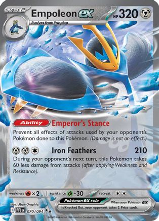 Empoleon ex - 070/094 (70) [ME02: Phantasmal Flames] Holofoil - Deck Out Gaming