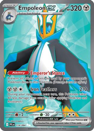 Empoleon ex - 114/094 (114) [ME02: Phantasmal Flames] Holofoil - Deck Out Gaming