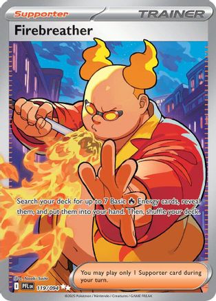 Firebreather - 119/094 (119) [ME02: Phantasmal Flames] Holofoil - Deck Out Gaming