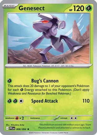 Genesect (8) [ME02: Phantasmal Flames] Reverse Holofoil - Deck Out Gaming