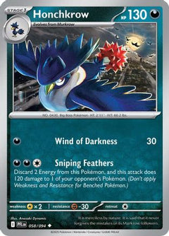 Honchkrow (58) [ME02: Phantasmal Flames] Reverse Holofoil - Deck Out Gaming