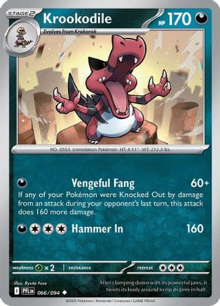 Krookodile (66) [ME02: Phantasmal Flames] Reverse Holofoil - Deck Out Gaming