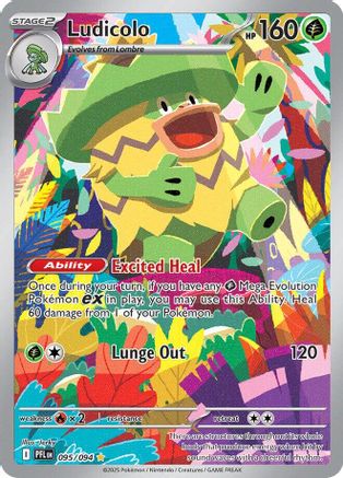 Ludicolo - 095/094 (95) [ME02: Phantasmal Flames] Holofoil - Deck Out Gaming