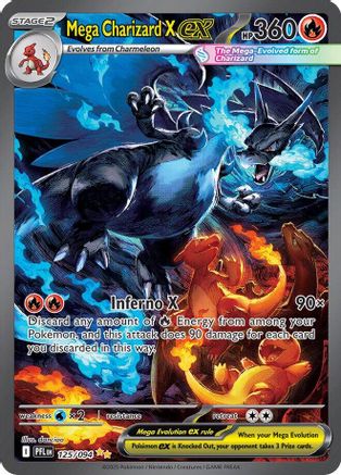 Mega Charizard X ex - 125/094 (125) [ME02: Phantasmal Flames] Holofoil - Deck Out Gaming