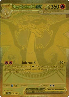 Mega Charizard X ex - 130/094 (130) [ME02: Phantasmal Flames] Holofoil - Deck Out Gaming
