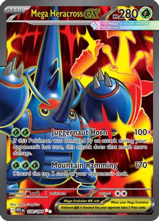 Mega Heracross ex - 108/094 (108) [ME02: Phantasmal Flames] Holofoil - Deck Out Gaming