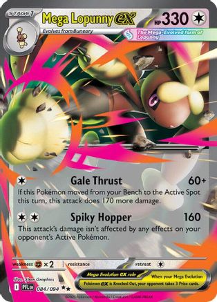 Mega Lopunny ex - 084/094 (84) [ME02: Phantasmal Flames] Holofoil - Deck Out Gaming