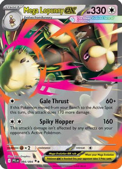 Mega Lopunny ex - 084/094 (84) [ME02: Phantasmal Flames] Holofoil - Deck Out Gaming