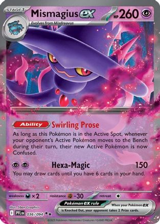 Mismagius ex - 036/094 (36) [ME02: Phantasmal Flames] Holofoil - Deck Out Gaming