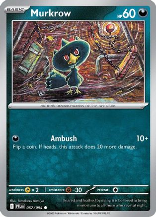 Murkrow (57) [ME02: Phantasmal Flames] Reverse Holofoil - Deck Out Gaming