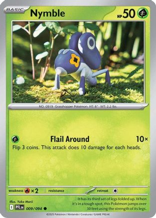Nymble - 009/094 (9) [ME02: Phantasmal Flames] Reverse Holofoil - Deck Out Gaming