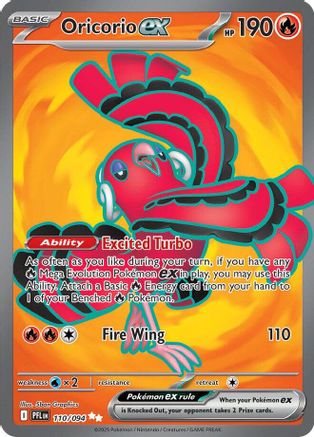 Oricorio ex - 110/094 (110) [ME02: Phantasmal Flames] Holofoil - Deck Out Gaming