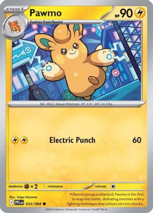 Pawmo (33) [ME02: Phantasmal Flames] Reverse Holofoil - Deck Out Gaming